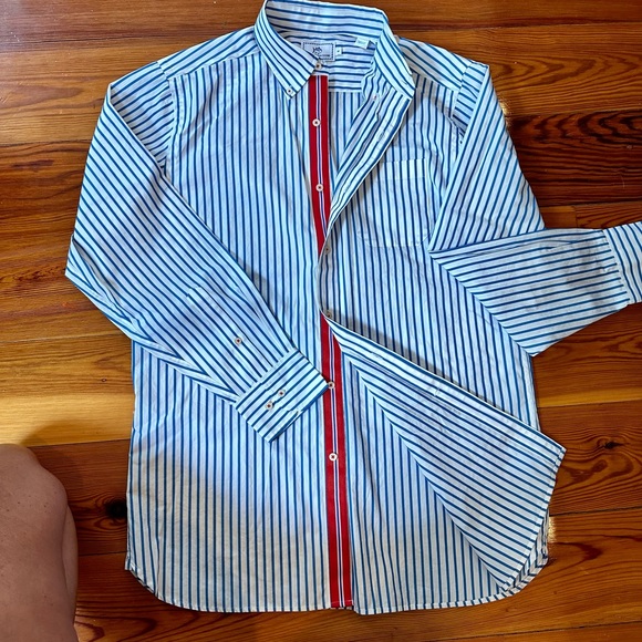 Southern Tide Striped Men’s Button-Down Medium Classic Fit - Picture 8 of 10